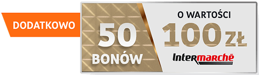 Dodatkowo 50 bonów o wartości 100zł